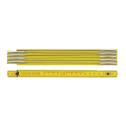 Mètre pliant en bois 1m jaune Hêtre Jaune