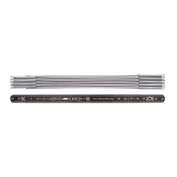 Alliage d’aluminium spécial · Noir avec une graduation argentée · Largeur 14 mm · Graduation résistante à l’abrasion ainsi qu ...