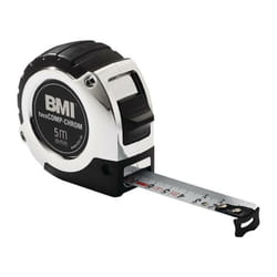 BMI - Mètre-ruban de poche chrome longueur 3 m largeur 16 mm mm/cm eg ii plastique automatique plastique Automatic