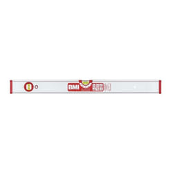 Niveau à bulle alustar 60cm alu.argent ± 0,5 mm/m avec aimant - 694060 em - BMI