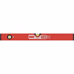 en aluminium surface rouge, revêtue par poudre avec embouts en caoutchouc pour la protection contre les chocs et nivelle circ ...