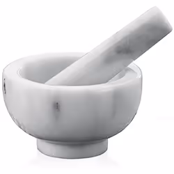 Küchenprofi Mörser Marmor, Gris, Marbre, Mortier et pilon, 11 cm, 70 mm, 1 pièce(s)