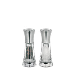 Küchenprofi New York Ensemble de poivrière et salière Acier inoxydable, Transparent