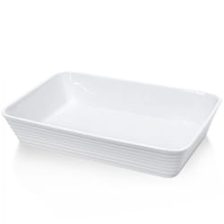 Küchenprofi Burgund Porcelaine Blanc Rectangulaire Plat de service