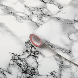 d-c-fix F3465028 vinyle auto-adhésif Amovible Noir, Couleur marbre, Blanc