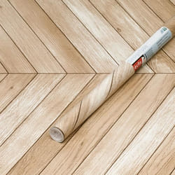 Film adhésif décoratif - D-c-fix - Chevron bois chêne - 67cm x 200cm - Imperméable - Facile à poser