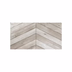 Décor imitation bois gris clair pose chevron. Cet adhésif habille facilement les petits mobiliers, murs ou tout autre support ...