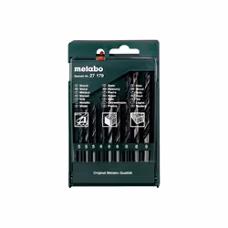 Metabo 627179000, Perceuse, Ensemble de forets, Rotation vers la droite, 8 mm, Alliage d'acier, Brique, Panneau aggloméré, Ma ...