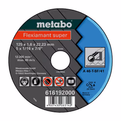 Meules de tronçonnage Flexiamant super 125x1,6x22,2 acier