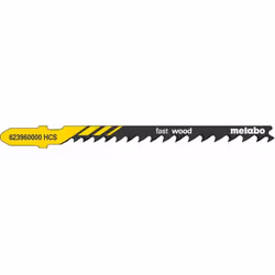 Metabo 5 LAMES DE SCIE SAUTEUSE « FAST WOOD » 74 MM/PROGR. (623960000) Référence: 623960000 EAN: 4007430143945 Description co ...