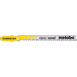 Metabo 5 LAMES DE SCIE SAUTEUSE « CLEAN WOOD » 74/ 2,7 MM (623969000) Référence: 623969000 EAN: 4007430143969 Description rap ...