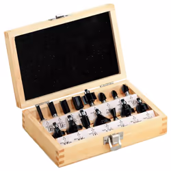 Description générale Le coffret de 15 fraises sur tige de Ø8 mm de Metabo (référence 631039000) est l'ensemble idéal pour les ...