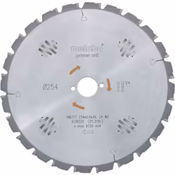 Informations techniques Largeur de coupe: 2.4 mm Angle de coupe: 5° nég. Informations techniques Dimension produit, Ø : 254 m ...