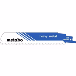 Metabo 5 lames de scies sabres, métal, profes., 150 x 1,1 mm (628257000) Référence 628257000, EAN 4007430192691 Compatible av ...
