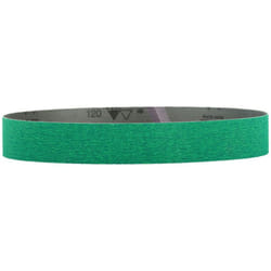 10 bandes abrasives 40 x 760 mm, P120, grain céramique, pour meuleuses de tubes Metabo 10 pièces