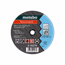 Meules de tronçonnage Novorapid 115x1,0x22,23 Inox