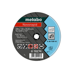 Disque abrasif Metabo NOVORAPID; 230x1,9 mm; pour le métal