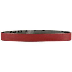10 bandes abrasives 30 x 533 mm, P180, corindon brun, pour meuleuses de tubes sans fil metabo 10 pièces