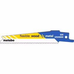 Metabo 628266000, Lames de scie sabre, Métal, Plastique, Bois, Bimétal, Bleu, Blanc, Jaune, 14 - 18, 1,41 mm