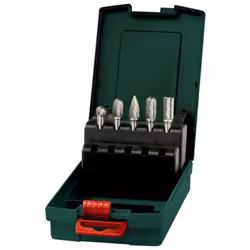 Set de fraises carbure Metabo 5 pièces Le set de fraises carbure Metabo 5 pièces offre une solution polyvalente et efficace p ...