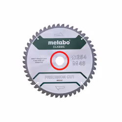 Metabo 628061000, Panneau aggloméré, Bois dur, Panneaux MDF, Contre-plaqué, Bois tendre, Bois, 25,4 cm, 3 cm, 1,8 mm, 6100 tr ...