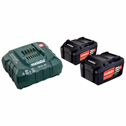 Batterie Metabo; 18 V; 2x4,0 Ah + Chargeur ASC 55