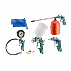 Ensemble d'outils de compression pour la peinture et le soufflage Metabo LPZ 7 SET