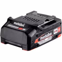 Description générale Batterie originale METABO 18V Li-Ion d'une capacité de 2,0 Ah, idéale pour tous les outils METABO foncti ...