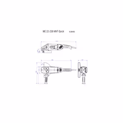 Metabo WE 22-230 MVT meuleuse d'angle 23 cm 6600 tr/min 2200 W 5,8 kg - Vue supplémentaire 2