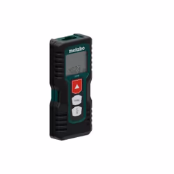 Télémètre laser METABO. Cet appareil maniable et robuste avec boitier antichoc et revêtement softgrip, vous permet une utilis ...