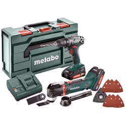 Metabo Combo Set 2.6.1 18 V (685081000) Akku-Bohrschrauber BS 18: Leichter Kompakt-Bohrschrauber mit extrem kurzer Bauform fü ...