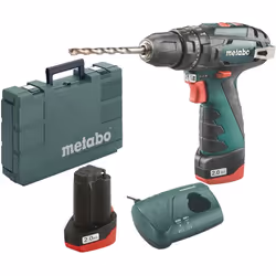 Perceuse à percussion sans fil Metabo SB BASIC; 12 V; 2x2,0 Ah accu.
