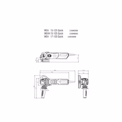 Meuleuse d'angle Metabo WEV 17-125 Quick