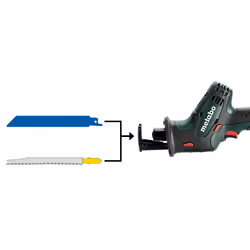 Scie sauteuse Metabo SSE 18 LTX; 18 V; 2x2,0 Ah accu.