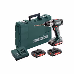 Metabo BS 18 L Set, Perceuse à poignée pistolet, Sans clé, 1,3 cm, 1800 tr/min, 2 cm, 1 cm