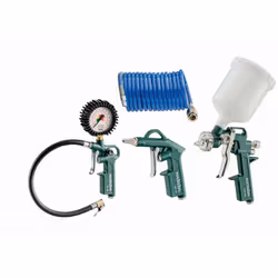 Outilair LPZ 4 Set - 601585010 - Ensemble composé d'une soufflette, d'un pistolet de gonflage des pneus, d'un pistolet à pein ...