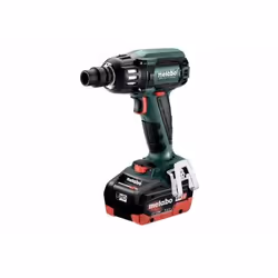 Metabo SSW 18 LTX 400 BL, Visseuse à percussion, Poignée de pistolet, 1/2", Noir, Vert, 2150 tr/min, 400 N·m