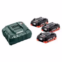Batterie Metabo; 18 V; 3x4,0 Ah + Chargeur ASC 55