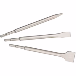 Informations techniques Mandrin porte-outil (perceuse) : SDS-Plus Quantités (LOV – uniqmt pour titre) : 3 pièces Jeu de burin ...