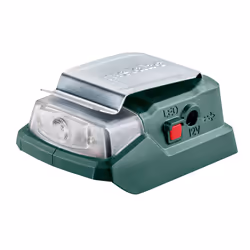 Metabo PowerMaxx PA 12 LED-USB, Chargeur de batterie, Lithium-Ion (Li-Ion), 12 V, Metabo, Noir, 2 A