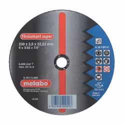 Disque abrasif Metabo; 230x2,5 mm pour le métal