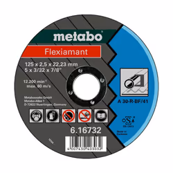 Meules de tronçonnage Flexiamant 125x2,5x22,2 acier