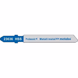 Lames de scies sauteuses Metabo - Classic - 66 mm - HSS - Tôles dacier 05-15 mm - Métaux non ferreux