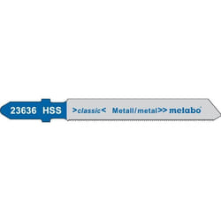 Lames de scies sauteuses Metabo - Classic - 66 mm - HSS - Tôles dacier 05-15 mm - Métaux non ferreux