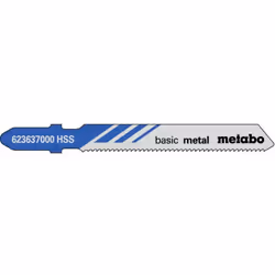 Metabo 3 LAMES DE SCIE SAUTEUSE « BASIC METAL » 51/ 1,2 MM (623965000) Référence: 623965000 EAN: 4007430408747 Description bo ...