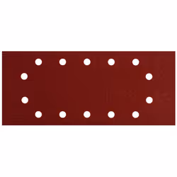 Metabo 624491000, pâte sablée, Métal, Polyester, Acier inoxydable, Acier, Bois, Marron, Rectangulaire, 115 mm, 280 mm