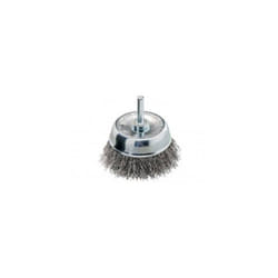 Brosse boisseau 75X0,30 mm/ 6 mm, Acier ondulé Metabo