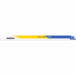 Metabo 631125000, Lames de scie sabre, Plastique, Bois, Acier fin au carbone, Bleu, Blanc, Jaune, 2,5 mm, 0,9 mm