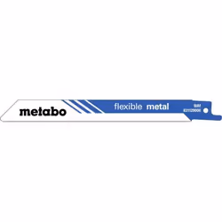 Metabo 631129000, Lames de scie sabre, Métal, Bimétal, Bleu, Blanc, 1 mm, 0,9 mm