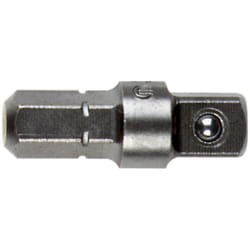 Raccord, carré mâle 1/4'/ queue six pans 1/4' Metabo